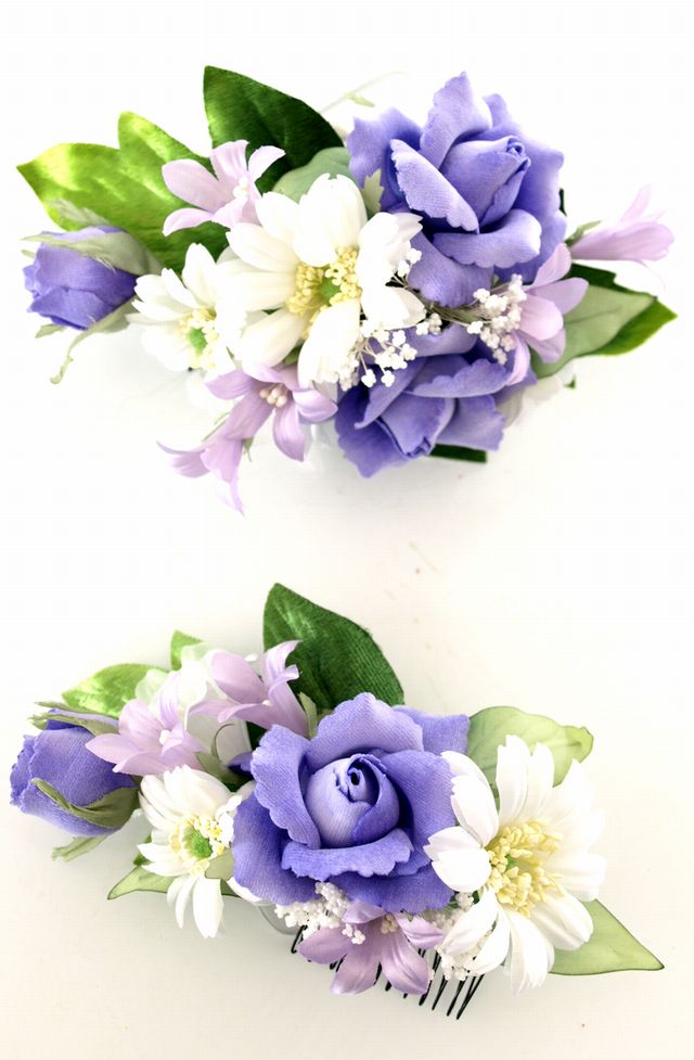 カサブランカのヘッドドレスキット（ホワイト）（２点セット）