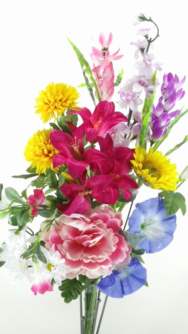 【造花の供花・仏花】夏の造花の仏花Ｉ-１束