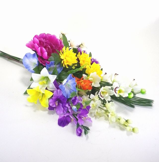【造花の供花・仏花】夏の造花の仏花Ｐ-１束