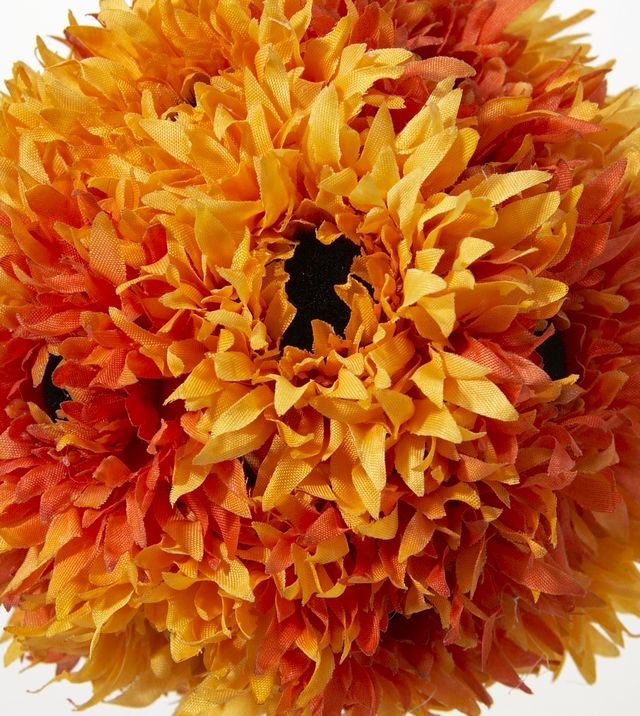 【フラワーボール・造花インテリア】ガーベラボール・オレンジ