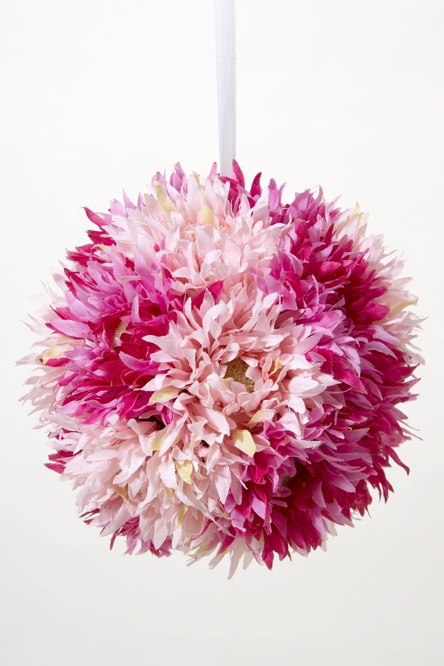 【フラワーボール・造花インテリア】ガーベラボール・ピンク