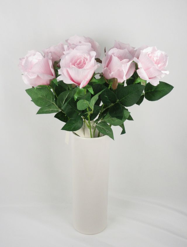 【造花・アーティフィシャルフラワー・アートフラワー・シルクフラワー】シンプルローズ