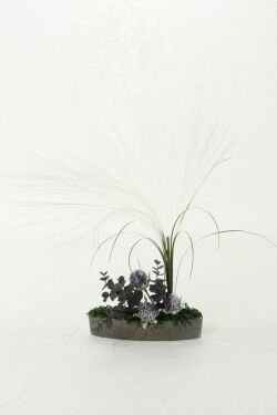 【造花・アーティフィシャルフラワーアレンジメント・造花インテリア】シックメタル