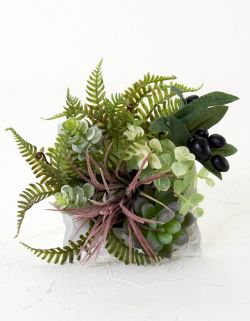 【造花・ナチュラルグリーン・多肉植物・】wild grass arrangement -D