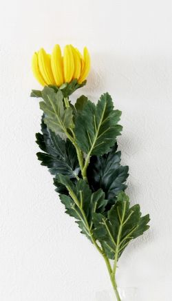 【造花・アートフラワー・シルクフラワー】菊（イエロー）