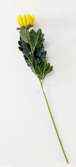 【造花・アートフラワー・シルクフラワー】菊（イエロー）