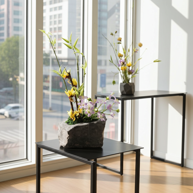 【造花・和モダン・和風アレンジメント】春暖