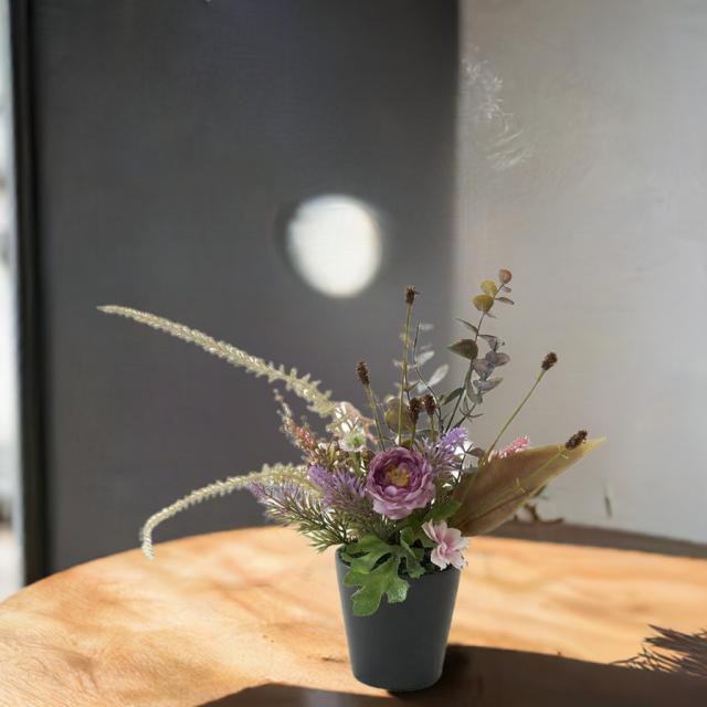 【造花・アーティフィシャルフラワーアレンジメント】和モダン・和風アレンジ/秋野里－akinori