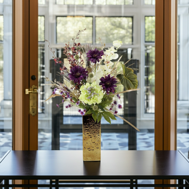 【造花・インテリアブーケアレンジ・アートフラワーアレンジメント】トレゾア