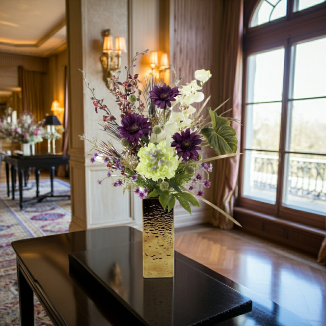 【造花・インテリアブーケアレンジ・アートフラワーアレンジメント】トレゾア