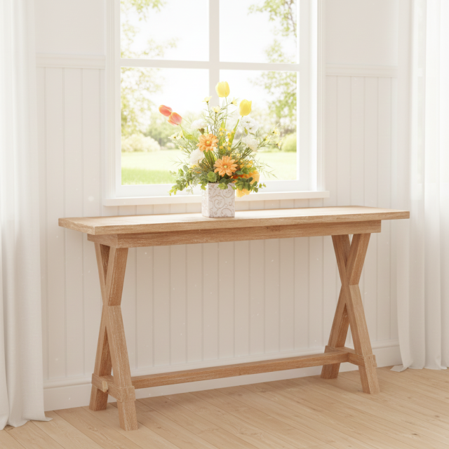 【造花・アーティフィシャルフラワー・インテリアアレンジ・母の日ギフト】チューリップとガーベラのアレンジフラワー/Yellow Sunshine 