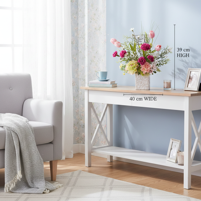 【母の日 ギフト】造花フラワーアレンジメント ピンク｜一点もの・上品ナチュラル・おしゃれインテリア・枯れない花