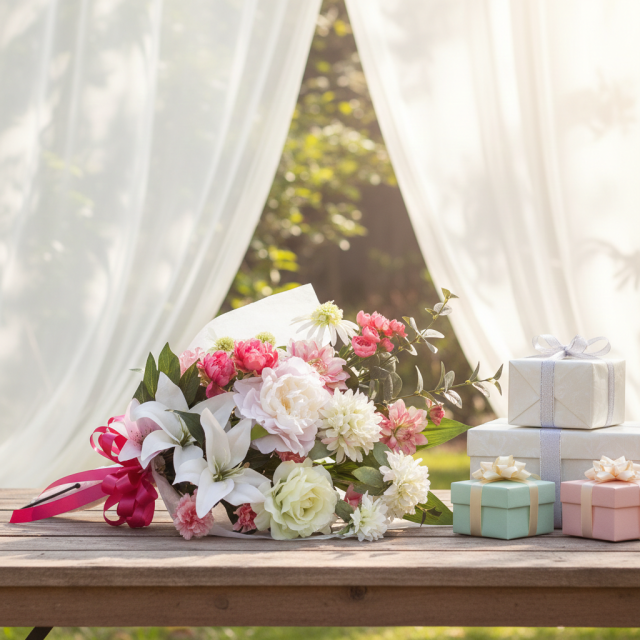 【贈答・贈呈用花束・造花花束・豪華花束】プロポーズ・記念日など記憶に残る枯れないフラワーギフト／アフロディーテブーケ