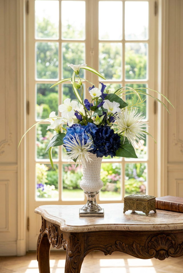 【造花・アートフラワーアレンジメント】インディペンデンス・ネイビー