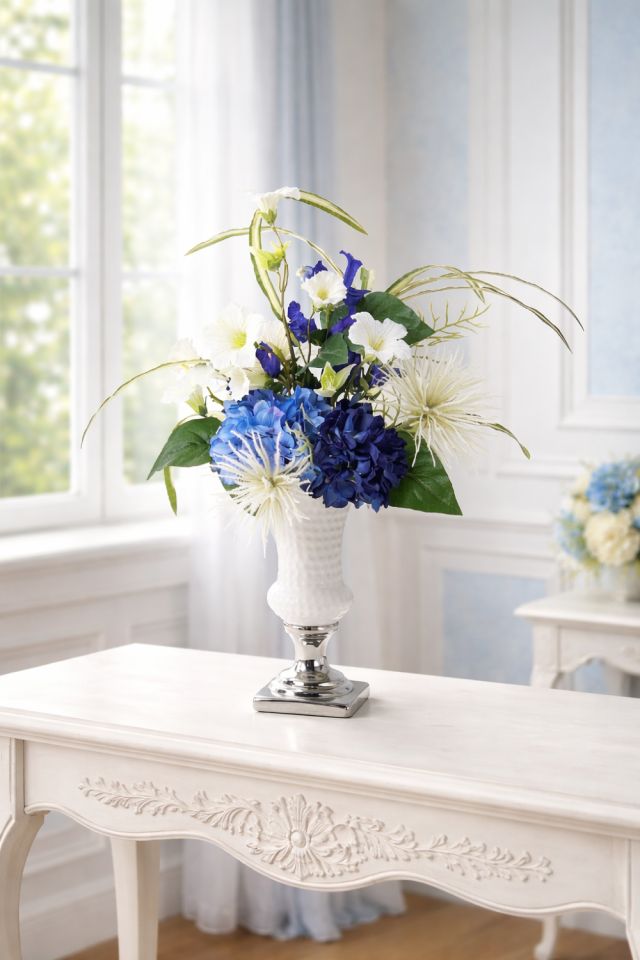 【造花・アートフラワーアレンジメント】インディペンデンス・ネイビー