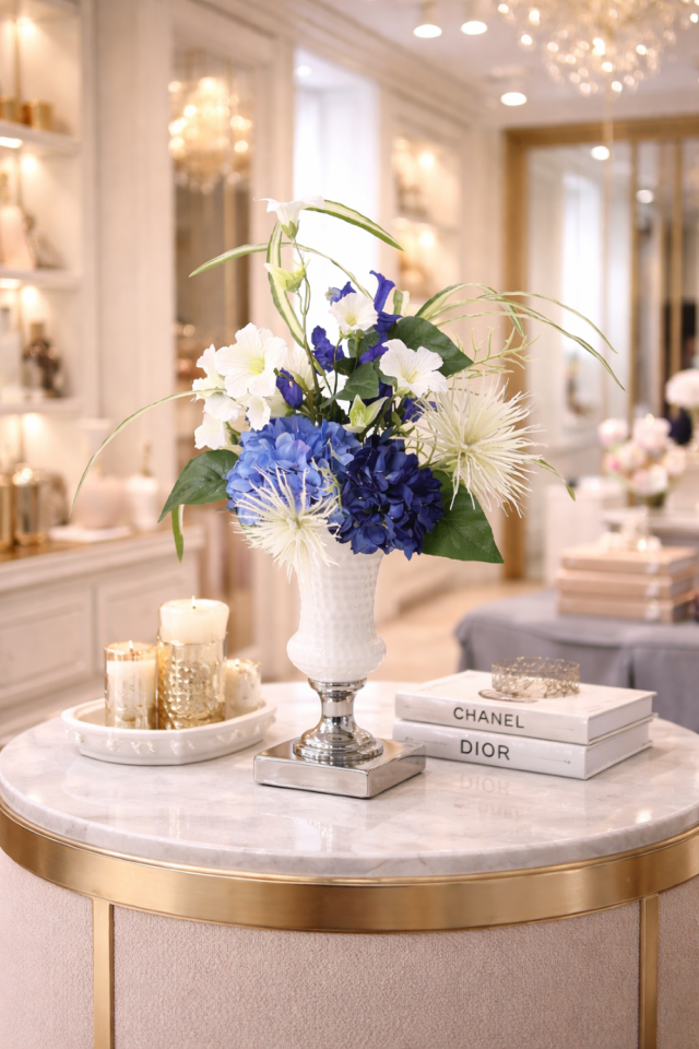 【造花・アートフラワーアレンジメント】インディペンデンス・ネイビー