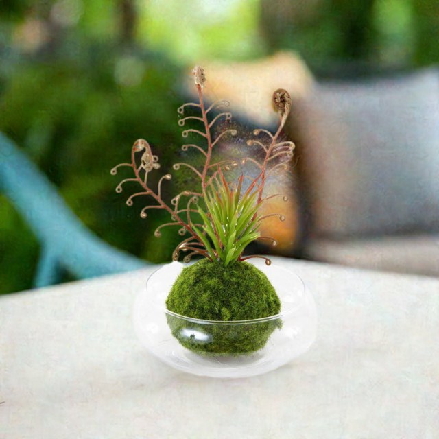 造花 観葉植物 インテリアグリーン】こけ玉 ジャパニーズモダン