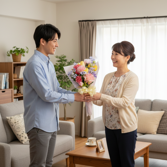 【一点もの】造花 花束｜ラグジュアリー アーティフィシャルフラワー ブーケ（チューリップ・ピオニー・カーネーション）特別な贈り物に