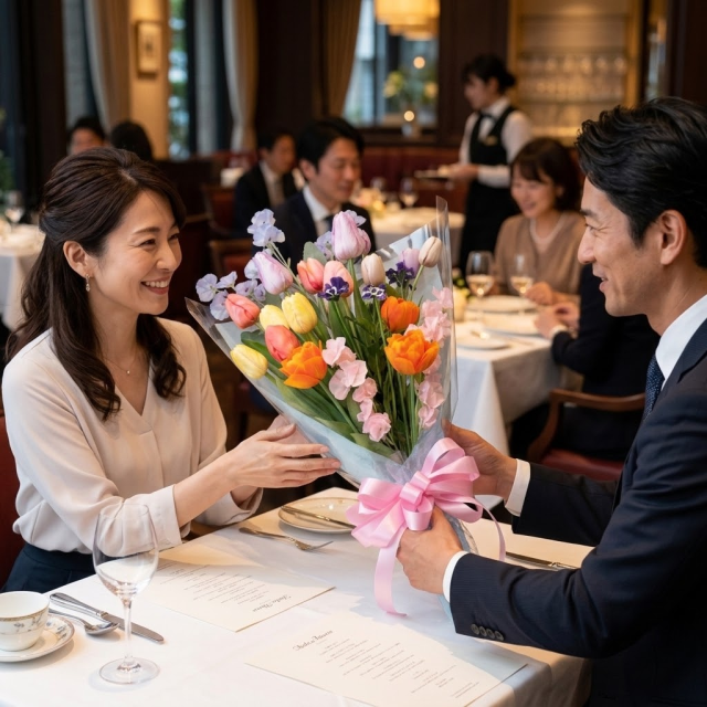 【一点もの】永遠に色褪せない感動|爽やかで気品ある極上シトラスマルチカラーブーケ(誕生日・就任栄転祝い・開店祝い)