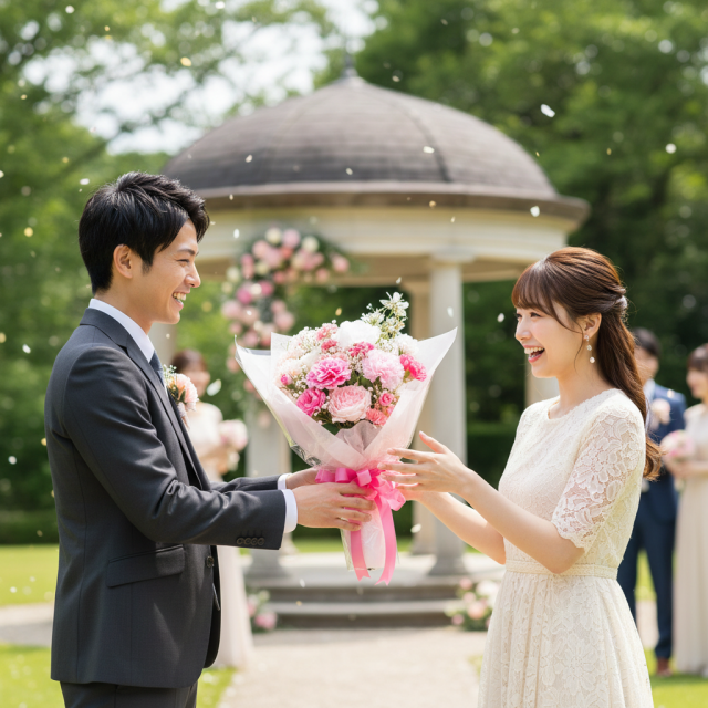 一点もの 高級アーティフィシャルフラワー花束｜ピンク系ラグジュアリーブーケ（母の日・誕生日・プロポーズ・ギフト）