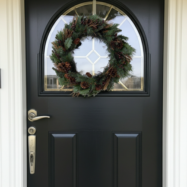 【造花・アーティフィシャルフラワーリース】シンプルコーンリース