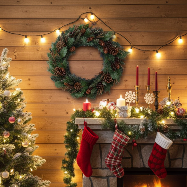 【造花・アーティフィシャルフラワーリース】シンプルコーンリース