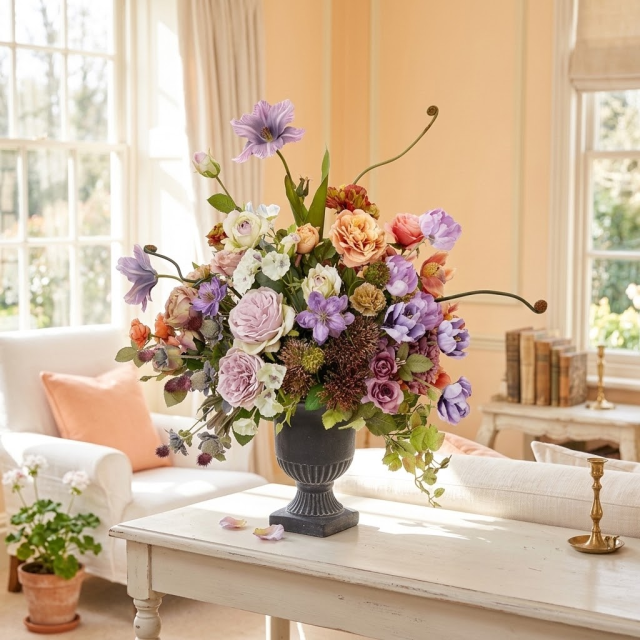 【プレミアムデザイン 造花・アーティフィシャルフラワーアレンジメント】Flowers blooming in the garden