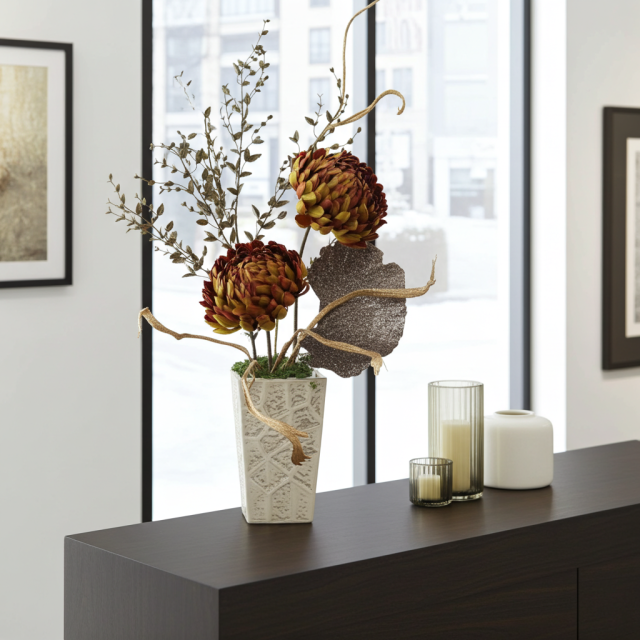 【造花インテリア・アートフラワー・アーティフィシャルフラワーアレンジメント】ヘルミナシオン