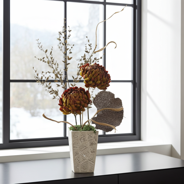 【造花インテリア・アートフラワー・アーティフィシャルフラワーアレンジメント】ヘルミナシオン