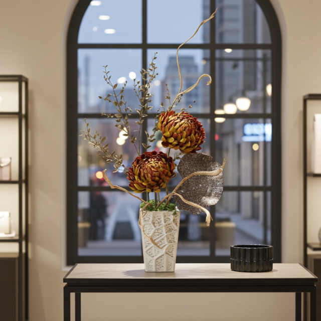 【造花インテリア・アートフラワー・アーティフィシャルフラワーアレンジメント】ヘルミナシオン