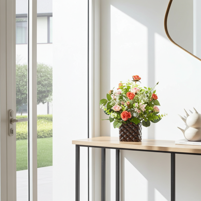 【アーティフィシャルフラワー・造花アレンジメント】ローズデリシャス