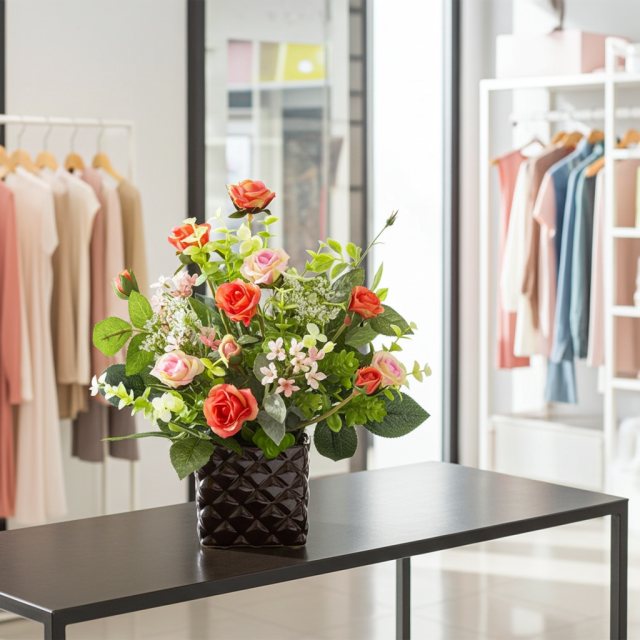 【アーティフィシャルフラワー・造花アレンジメント】ローズデリシャス