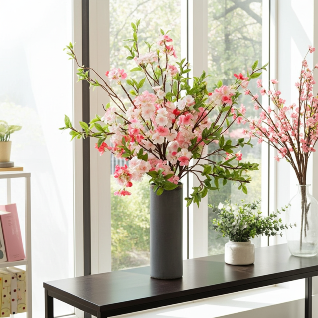 【造花・アーティフィシャルフラワー・和モダン・和風アレンジメント】舞桜－mao