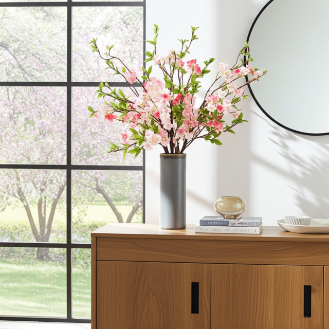 【造花・アーティフィシャルフラワー・和モダン・和風アレンジメント】舞桜－mao