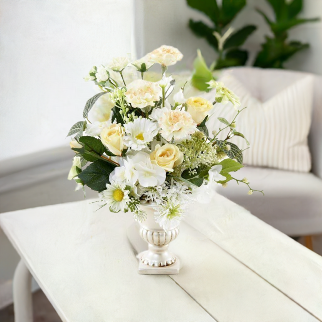 【造花・アーティフィシャルフラワー・インテリアアレンジメント】イエロー・ヴィーナス