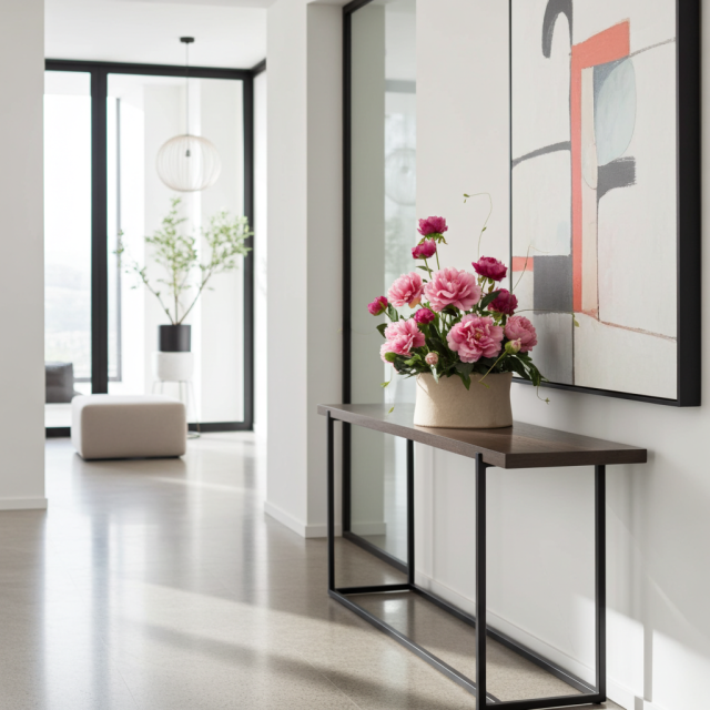 【造花・アーティフィシャルフラワー・和風・和モダン・ジャパニーズモダンアレンジメント】富貴花－hwoukika