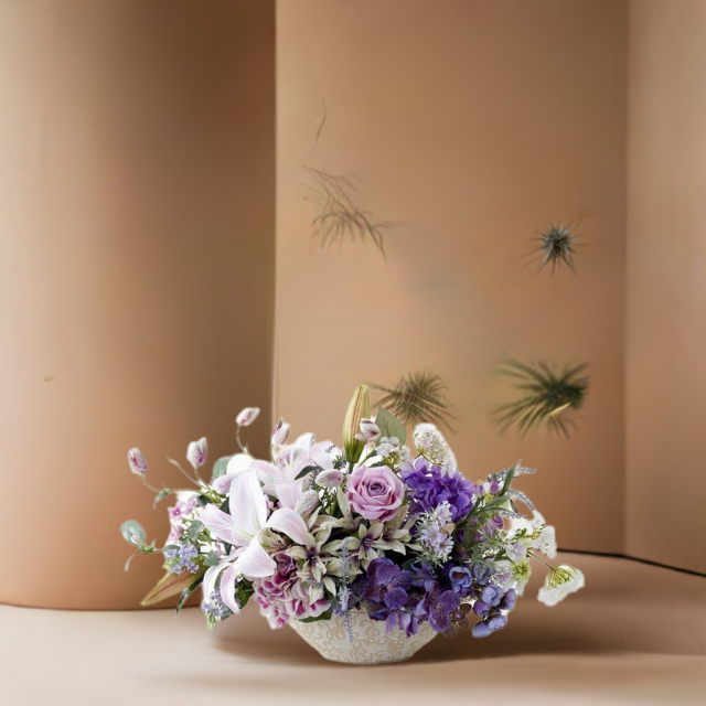 【造花・アーティフィシャルフラワー・インテリアフラワー・アレンジメントフラワー】flower compote