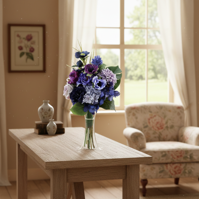 【アーティフィシャルフラワー インテリアブーケアレンジ　】ローズガーデンシリーズ｜Bundled roses