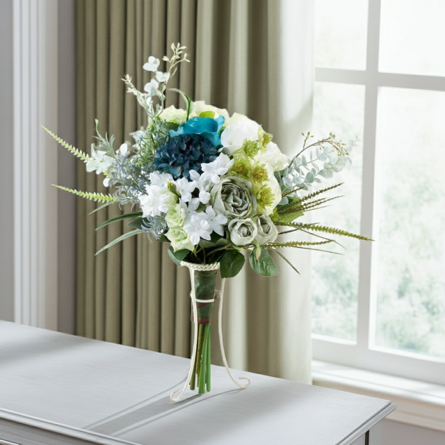 【アーティフィシャルフラワー インテリアブーケアレンジ　】ローズガーデンシリーズ｜Bundled roses