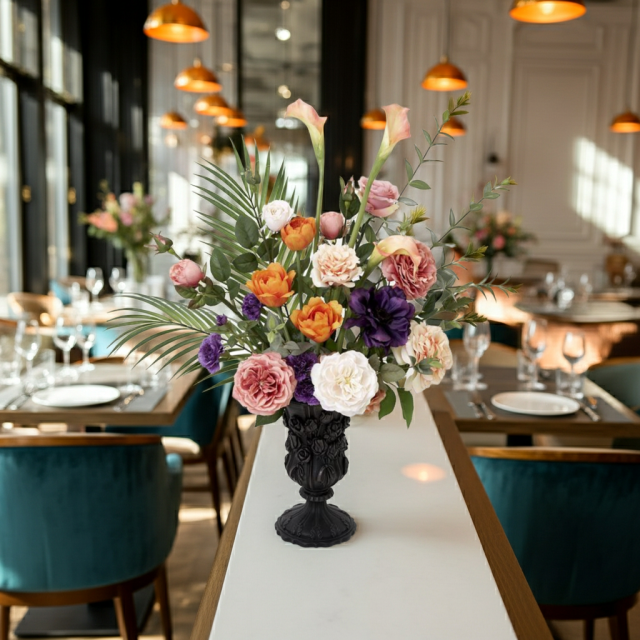 【プレミアムデザイン 造花・アーティフィシャルフラワーアレンジメント】Crepuscolo mistico