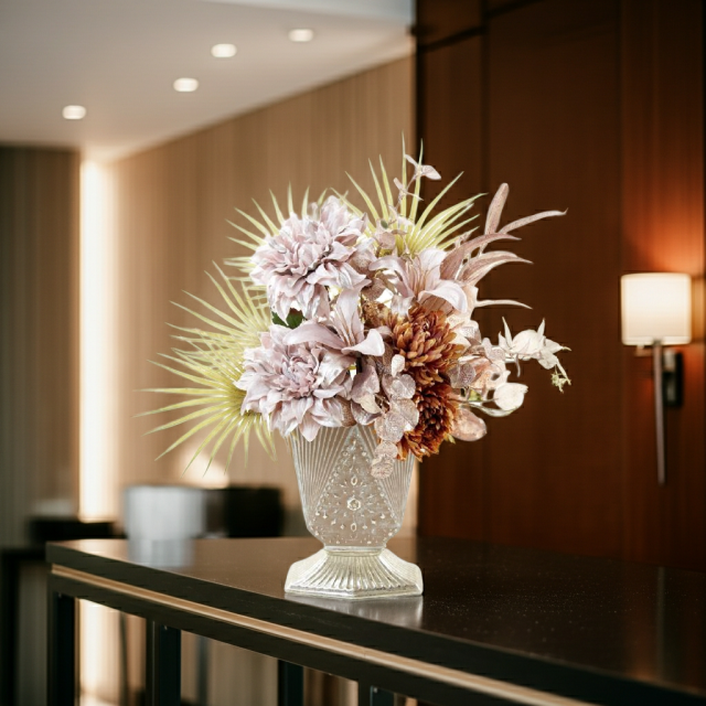 【プレミアムコレクション 造花・アーティフィシャルフラワーアレンジメント】Glowing wings