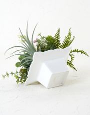 【造花・ナチュラルグリーン・多肉植物・】wild grass arrangement -E