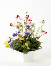 【造花・ナチュラルグリーン・多肉植物・】wild grass arrangement -F