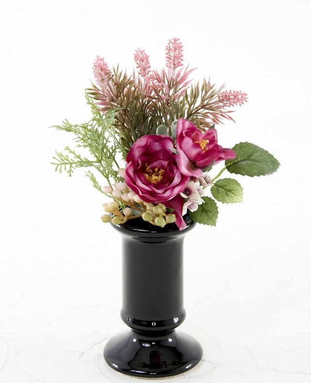 【アーティフィシャルフラワー・造花 お仏壇向け ミニ供花・1束タイプ】ローズガーデンシリーズ｜small funeral rose−C