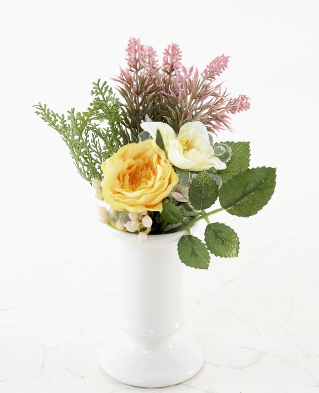 【アーティフィシャルフラワー・造花 お仏壇向け ミニ供花・1束タイプ】ローズガーデンシリーズ｜small funeral rose−C