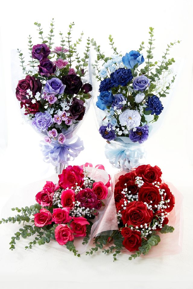 【贈答・贈呈用・造花花束・アーティフィシャルフラワーギフトブーケ】ローズガーデンシリーズ｜Beautiful Bouquet of Roses