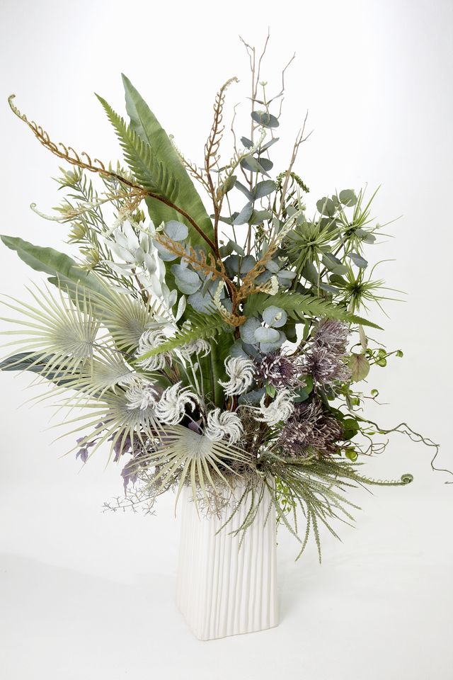 【プレミアムコレクション 造花・アーティフィシャルフラワー・インテリアグリーン・アレンジメント】Breath of Nature