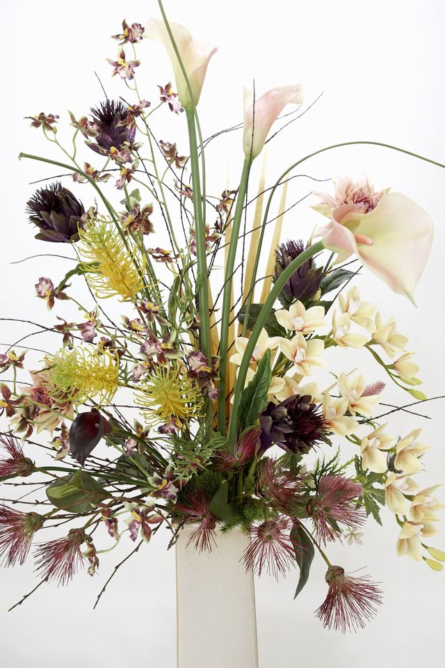 【プレミアムアレンジメント 高級造花・アートフラワー・アーティフィシャルフラワー・インテリアフラワー】Relaxed natural beauty